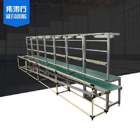 單邊帶燈鋁型材工作臺(tái)鋁合金實(shí)驗(yàn)臺(tái)電子車間操作臺(tái)鋁型材流水線